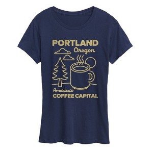 Women's - Instant Message - Portland Coffee Short Sleeve Graphic T-Shirt - 1 of 4