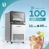 EUHOMY 100lbs/24H Stainless Steel Commercial Ice Maker Machine, Under Counter Ice Machine, Freestanding Cabinet Machine - 2 of 4
