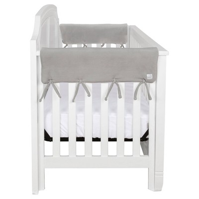 Trend Lab Side Rail Cover for Convertible Cribs - Short Gray Fleece