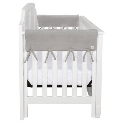 Image of Trend Lab Side Rail Cover for Convertible Cribs - Short Gray Fleece