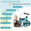 Infans Baby Balance Bike Toddler Riding Toys  w/ 4 Wheels Blue - 3 of 4
