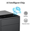 UNISOAR Biometric Fingerprint Jewelry Safe for Home , Leather Wrapped Safe, Slide-Away Drawer, Digital Keypad & Fingerprint Lock - 3 of 4