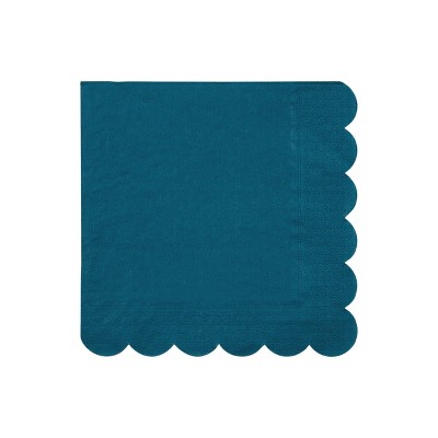 Meri Meri Dark Teal Large Napkins (Pack of 20)