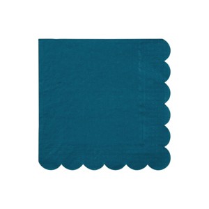 Meri Meri Dark Teal Large Napkins (Pack of 20) - 1 of 2