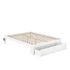 Platform Bed with Footboard & Trundle - Modern Storage Bed Frame - Sliding Guest Bed - 3 of 4