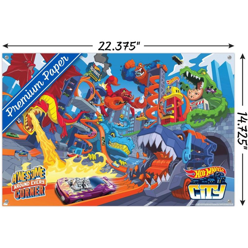 Trends International Mattel Hot Wheels - Awesome Around Every Corner Unframed Wall Poster Prints, 3 of 7