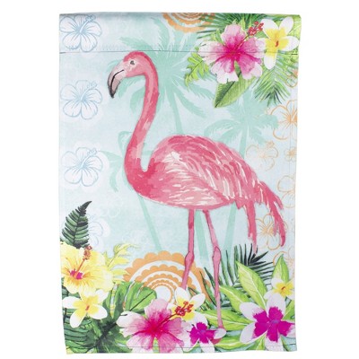 Northlight Tropical Flamingo Spring Outdoor Garden Flag 12.5" x 18"