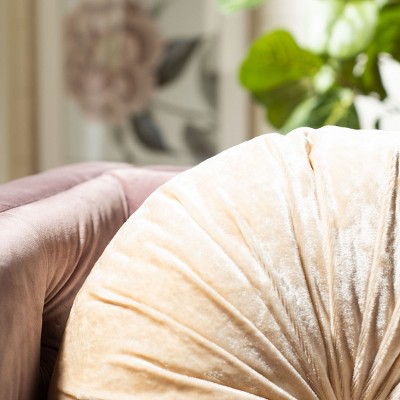 Round Hollywood Glam Zippered Polyfill Accent Pillow