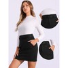 INSPIRE CHIC Women's Faux Suede High Waist Belted A-Line Mini Skirts - 2 of 4
