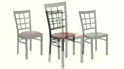 Hercules Series Black Window Back Chair with Burgundy Vinyl Seat