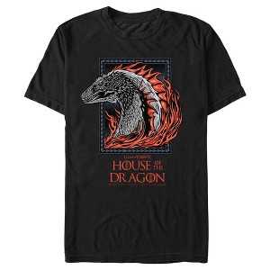 Men's Game of Thrones: House of the Dragon Fire Dragon Portrait T-Shirt - 1 of 4