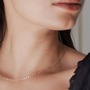Esme Faceted Chain Necklace in Gold, Rose Gold, Silver - Honeycat - 1 of 4