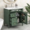 ORRD 30" Bathroom Vanity with Sink, 2 Drawers + Tip-Out Drawer, Modern Storage Cabinet - 2 of 4