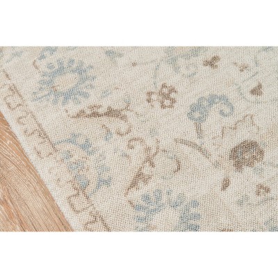 Anatolia Classic Medallion Beige Wool Blend 5'3" x 7'6" Area Rug