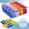 Sorbus Tea Bag Organizer, Stackable Tea Bag Storage Organizer with 12 Compartments and Hinged Lid, Plastic Tea Bag Holder for Kitchen Organizers - 3 of 4