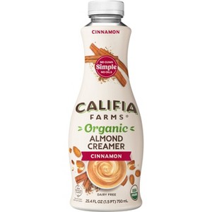 Califia Farms Organic Cinnamon Almond Milk Coffee Creamer - 25.4 fl oz - 1 of 4