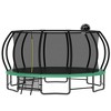 Jump Into Fun 16FT Recreational Trampoline  with 12 high-security fence poles,heavy-gauge galvanized,Enclosure Net,Ladder,for Kids And Adults - 3 of 4