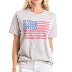 Women's American Flag Short Sleeve T-shirt - Katydid - 1 of 2