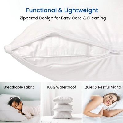Guardmax White Waterproof Hypoallergenic Toddler Pillow Protector