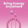 GEMS USB-A to Lightning Charging Gift Set with Power Bank, Cable, and Wall Charger - Soft Pink - 3 of 4