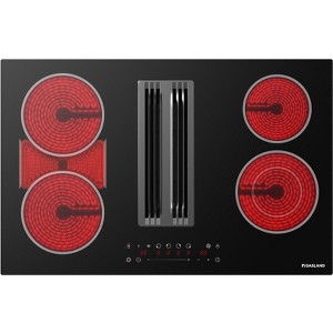 GASLAND Electric Cooktop with Downdraft Vent 31.5 Inch, 4 Burners Glass Radiant Stovetop 220V, 3-speed Max. 330 CFM Downdraft Exhaust - 1 of 4