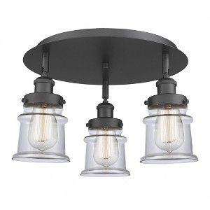 Canton - 3 Light Flush Mount In Industrial Style-9 Inches Tall and 17 Inches Wide - 1 of 1