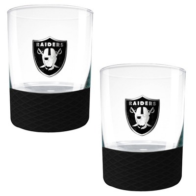 16 Oz. Las Vegas Raiders Glass Mug Oakland Raiders Glass Mug 