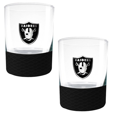 NFL Baltimore Ravens Laser Etched Rocks Glass Set - 2pc