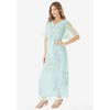 Roaman's Women's Plus Size V Neck Embellished Lace Gown - 4 of 4