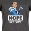Women's Avatar: The Last Airbender Sokka Nope Graphic T-shirt Dress - Heather Charcoal - 4X - 2 of 4