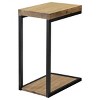 Syemin End Tables C Shaped TV Tray, Small Side Tables, Small Space Couch Table Snack Table, Industrial Side Table, Brown, 11.5"*17.75"*25.5" - 2 of 4
