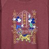 Women's - Disney - Mickey and Minnie Lightweight French Terry Wide Neck Long Sleeve Shirt - 2 of 4