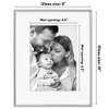 Americanflat Picture Frame with Mat & Rope-Style Textured Metal Detailing & Shatter-Resistant Glass - 2 of 4