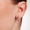GILDED 1/10, 1/4 ct t.w. Lab Grown Diamonds Hoops Earrings in 14KT Gold Plated Sterling Silver - 4 of 4