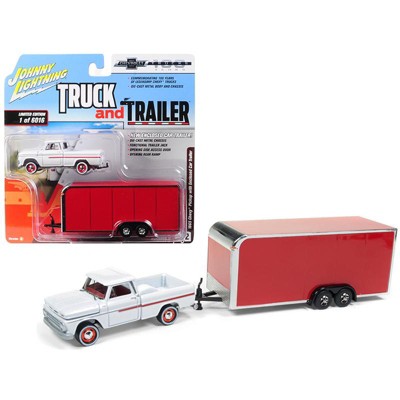 toy pickup truck with trailer