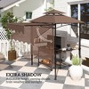 Aghana Digitals Weatherproof BBQ Grill Gazebo with Adjustable Awning, Double-Top Vent, Side Shelves - 4 of 4