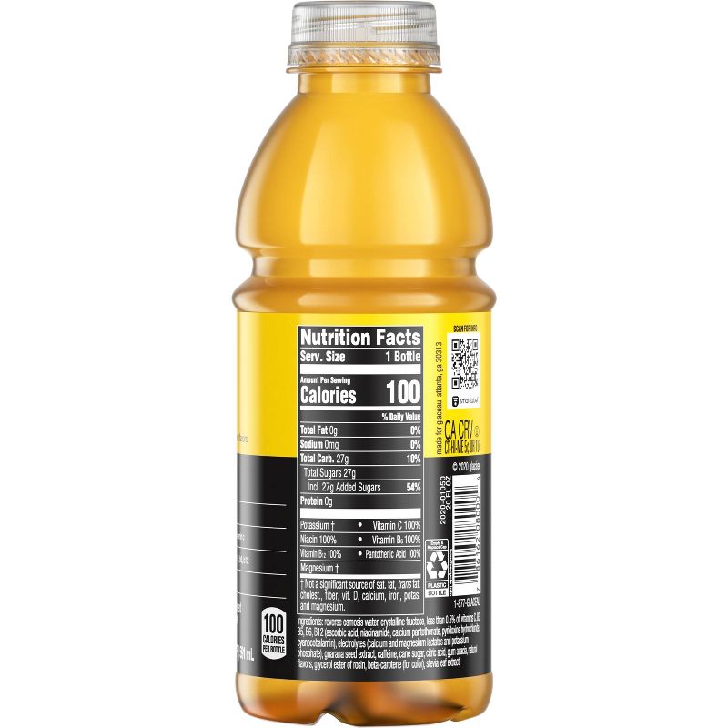 vitaminwater energy tropical citrus - 20 fl oz Bottle, 6 of 10