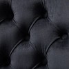GlasFlength Task and Office Chairs Modern Velvet Swivel Chair with Gold Base and Tufted Back for Home Office, Black, 24.8"*19.4"*38.6" - 3 of 4