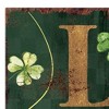 HomeRoots 36" Green And Gold Solid Wood Solid Wood So Very Lucky Porch Sign - 4 of 4