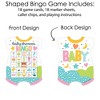 Big Dot of Happiness Colorful Baby Shower - Picture Bingo Cards and Markers - Baby Shower Shaped Bingo Game - Set of 18 - 3 of 4