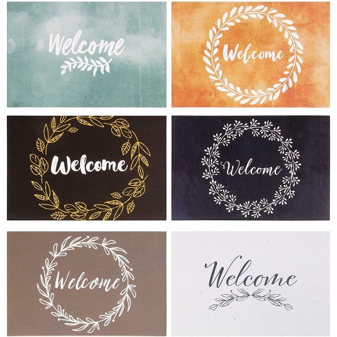 Paper Junkie 48 Pack Bulk Welcome Note Cards With Envelopes For Guests,  Employees, Business, Floral Design, Blank Interior 4x6 In : Target