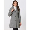INSPIRE CHIC Women's Single Breasted Notched Lapel Long Winter Coats - 3 of 4