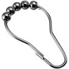 Home Mart Goods 12 Piece Set - Black Nickel Heavy Duty Shower Curtain Hooks Rings Rustproof Metal - 3 of 4