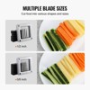 VEVOR French Fry Cutter, Potato Slicer with 1/2-Inch and 3/8-Inch Stainless Steel Blades, Manual Potato Cutter Chopper with Suction Cups - 4 of 4