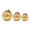 Lumabase 3ct Battery Operated Gold Glass Tabletop Christmas Ornaments - 2 of 2