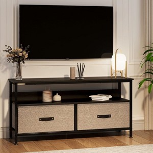 Jojoka Black Dresser TV Stand,Entertainment Center with Storage - 1 of 4