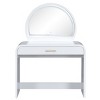 39" Makeup Vanity Table with Removable Lighted Touch Screen Mirror, Modern Vanity Desk with Drawer for Bedroom-The Pop Home - 4 of 4
