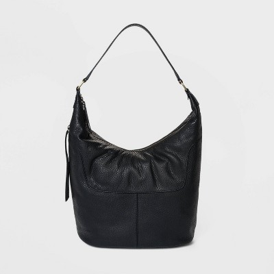 pebbled leather hobo bag