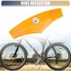 Unique Bargains Riding Bike Bicycle Warning Reflector Road Spoke Lights Bike Accessories Bicycle Rim Reflective Tape Yellow 4pcs - 2 of 4