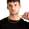 Crucible Men's Beveled Edge Curb Chain Stainless Steel Necklace - 3 of 4
